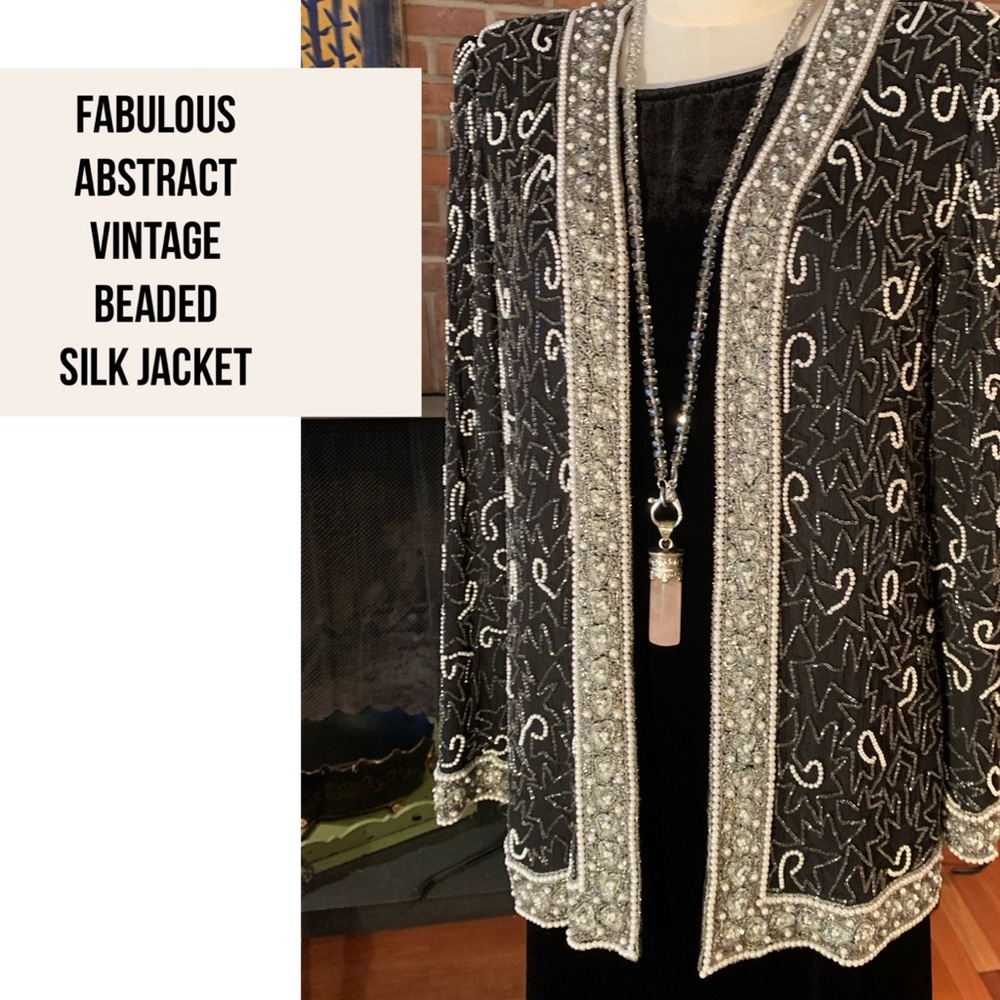 Designer Vintage Silk beaded Jacket